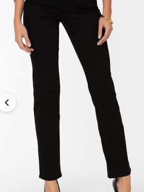 NYDJ Women's Parker Straight Leg Pants in Black EUC
